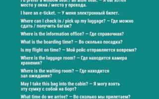 Русско-английский разговорник для туристов