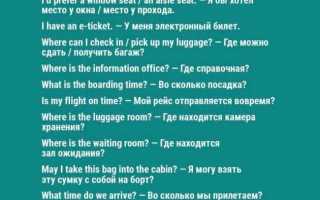 Русско-английский разговорник для туристов
