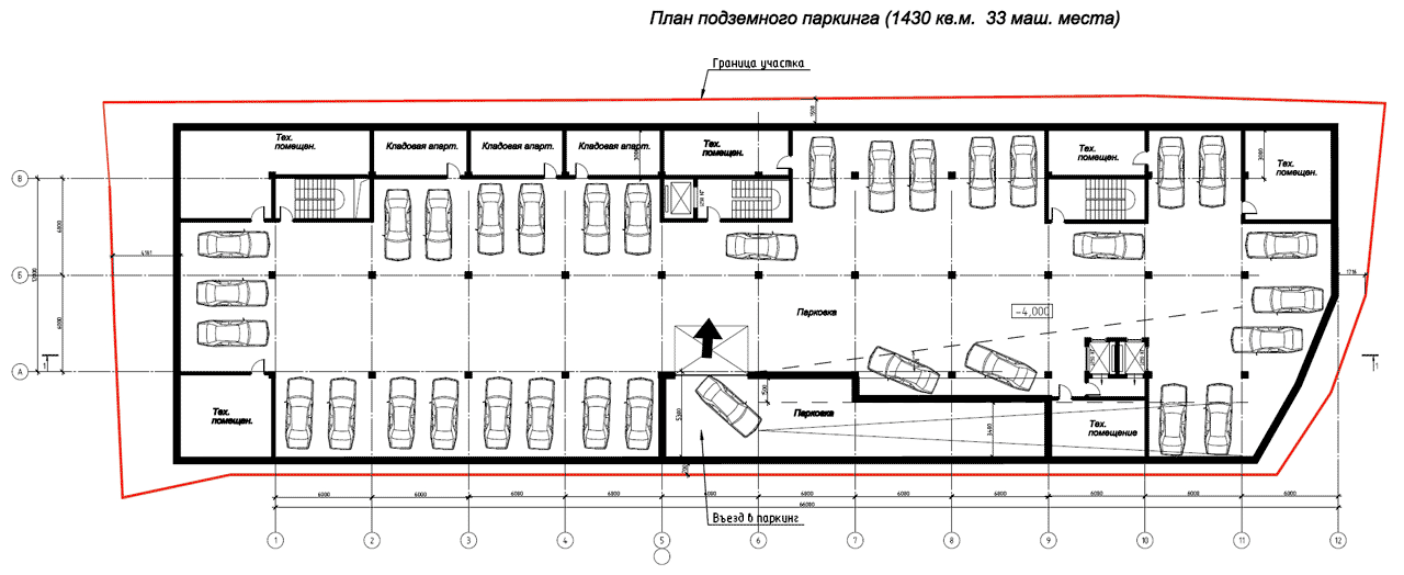 Планы подземных парковок