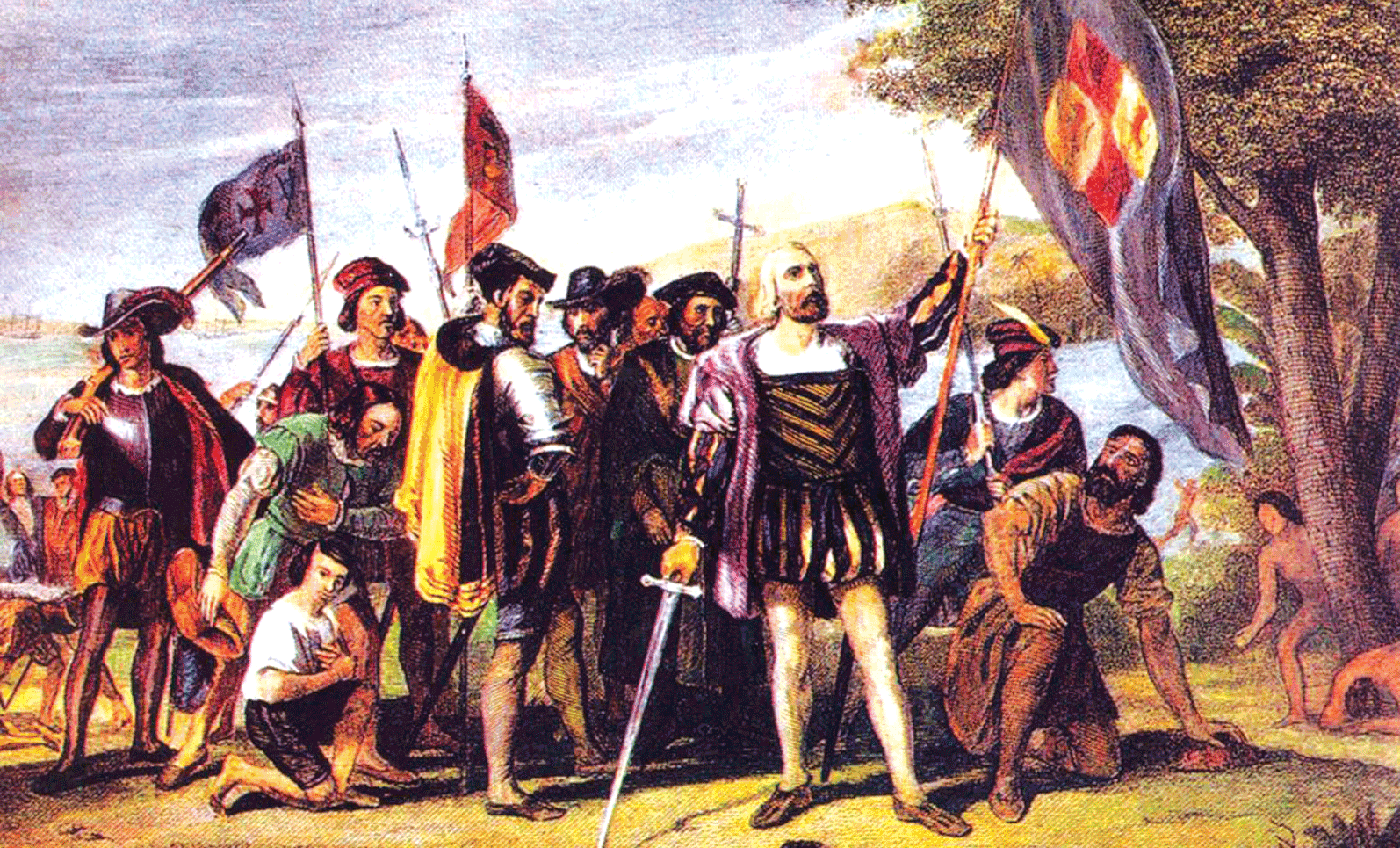 Жители нового света. Колонизация Америки Колумб. Колумб и Конкистадоры. Колумб в Испании.