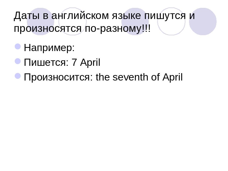 Как указать дату и время на английском языке