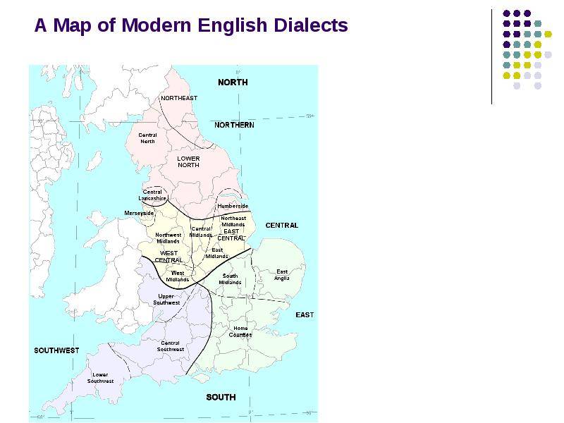Карта языков великобритании
