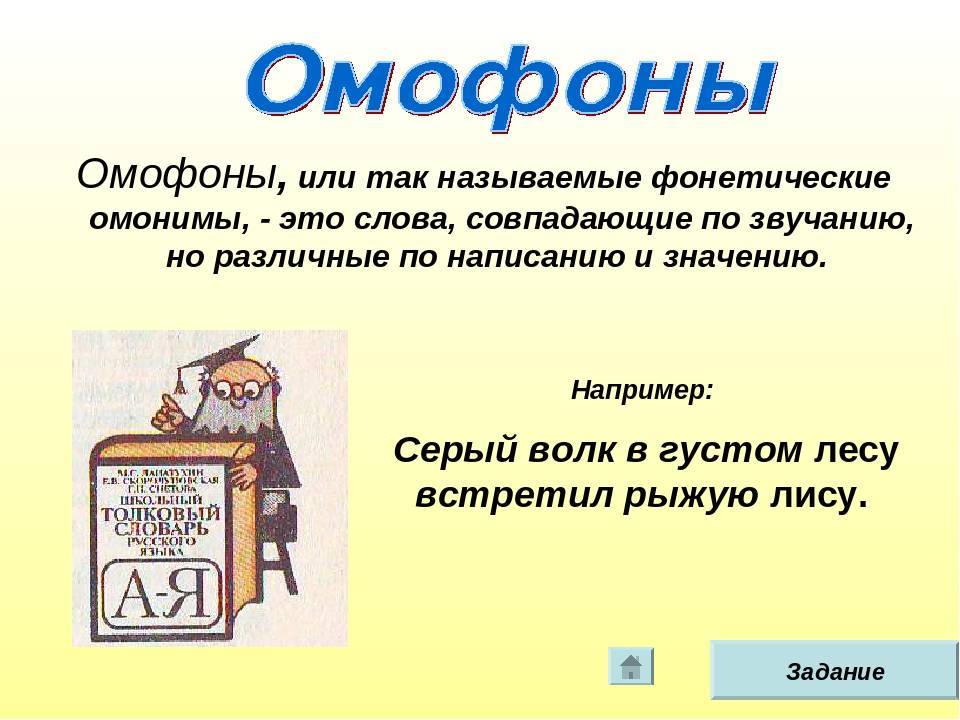 Совпадающие по звучанию и написанию. Омофоны. Слова омофоны. Омофоны примеры слов. Что такое омофоны в русском языке.