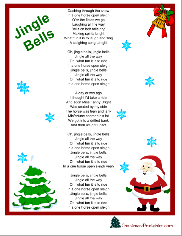 Перевод jingle bells - знаменитая рождественская песня