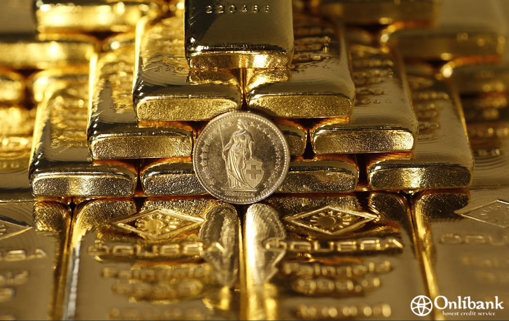 Золотовалютные резервы Швейцарии. Золото. Слиток золота. Швейцарские слитки золота. Как вложить в золото