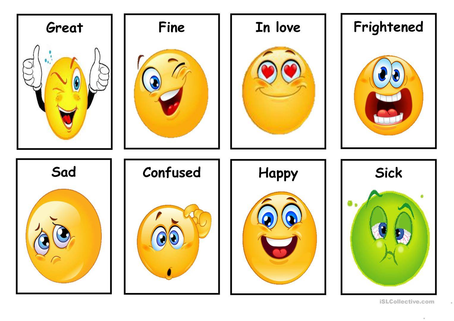 Эмоции на английском для детей