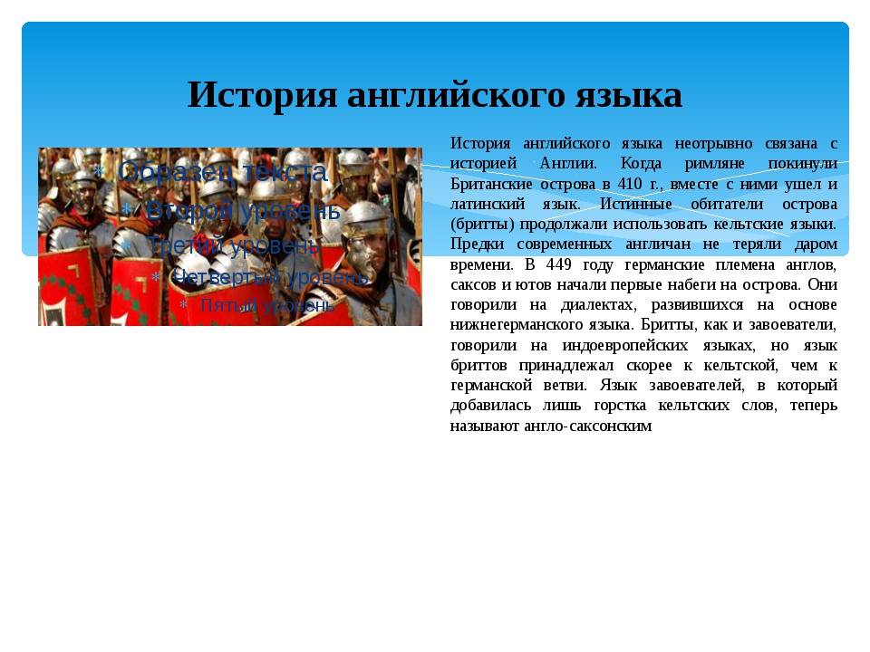 История английского языка. Краткая история английского языка. История появления английского языка. Краткие истории на английском.