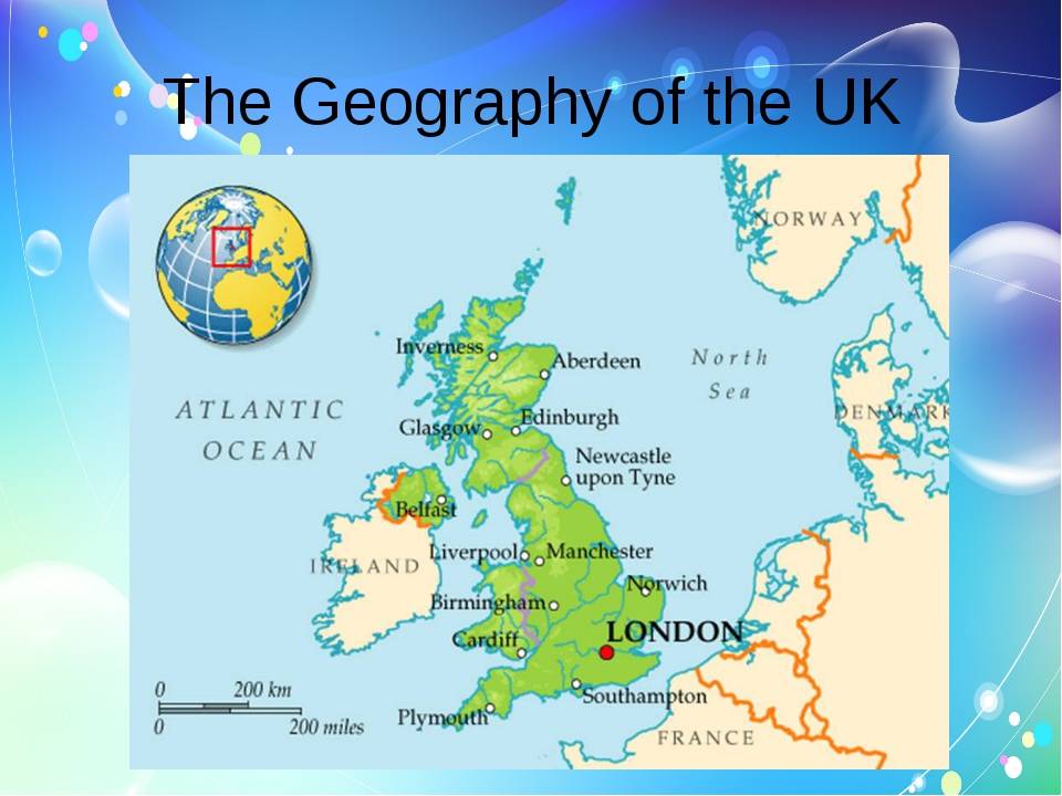 Это карта на английском